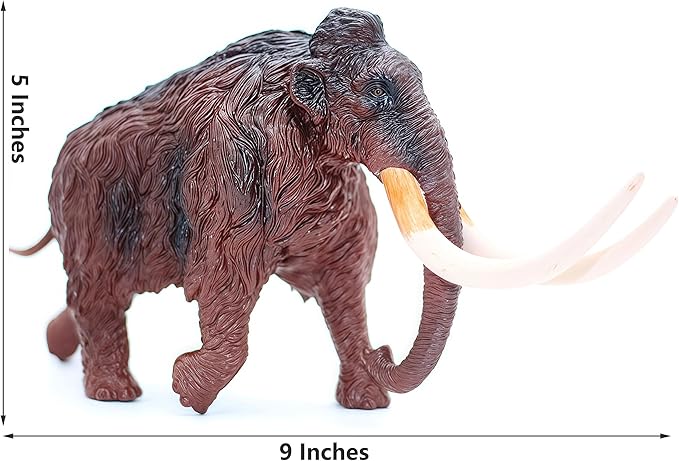 Gemini&Genius Mammoth Animals Action Figure Toys for Kids