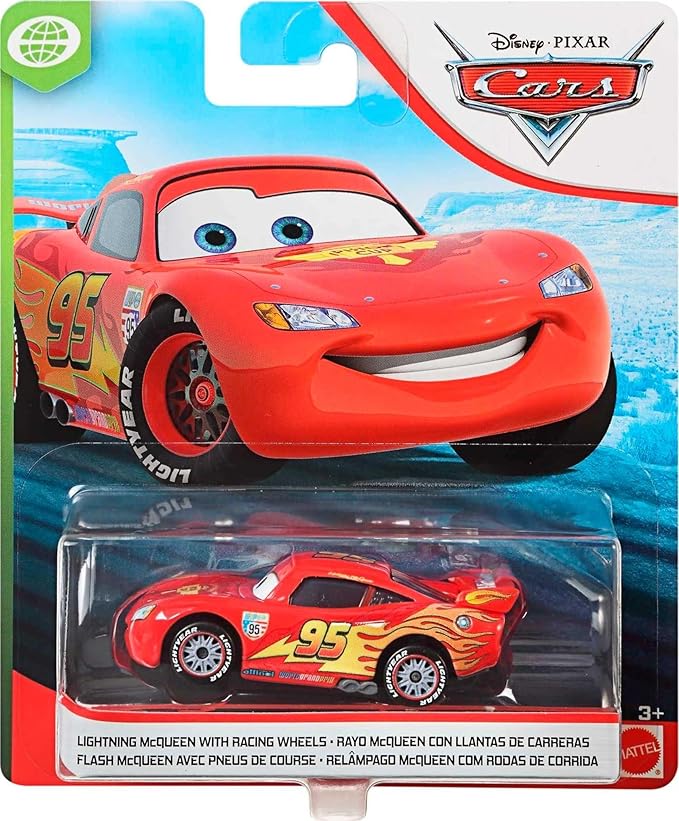 Disney Pixar Cars Lightning McQueen with Racing Wheels