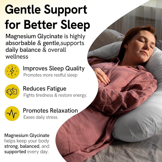Magnesium Glycinate Softgels 400mg - 60 Soft Gels - High Absorption Magnesium Glycinate for Better Sleep, Muscle Recovery & Relaxation - Better Mood, Restful Sleep, Faster Recovery