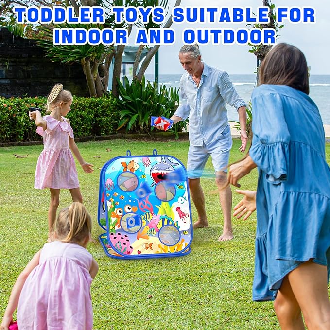 Bean Bag Toss Game for Kids, Toddler Toys for Party Games and Outdoor Toss Games, Gift for Birthday or Christmas for Kids Aged 3 4 5 6 7 8 Year Old