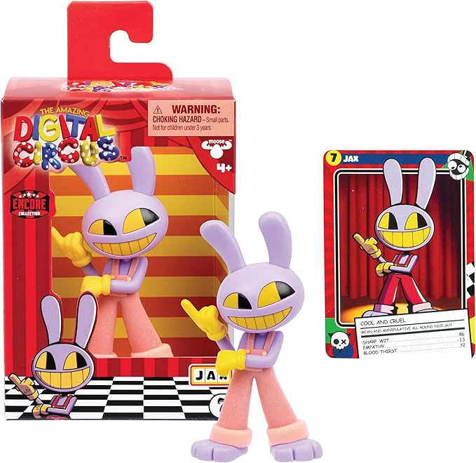 The Officially Licensed Jax Vinyl Figure, Quality 4"/10.1 CM Boxed Collectible Figure with Flocked Outfit and Collector Card, 7 Vinyl Figures to Collect in Encore Collection