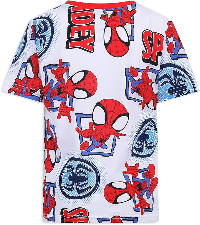 Marvel Spidey & His Amazing Friends Boys 4 Pack T-Shirt for Toddler and Big Kids