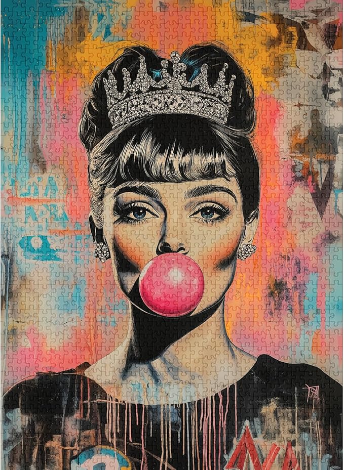 Queen of Pop (#4) – 1000 Piece Jigsaw Puzzle for Adults | Premium European Blue Board | Satin Low-Glare Finish | Ribbon Cut | Bonus Poster | Display-Worthy Box | Printed in USA | Final Piece Puzzles