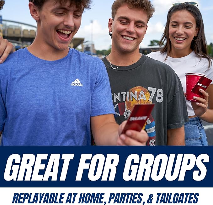 OFF TOPIC Game Day Football Card Game for Adults - Party Games for Football - 2-in-1 Adult Games