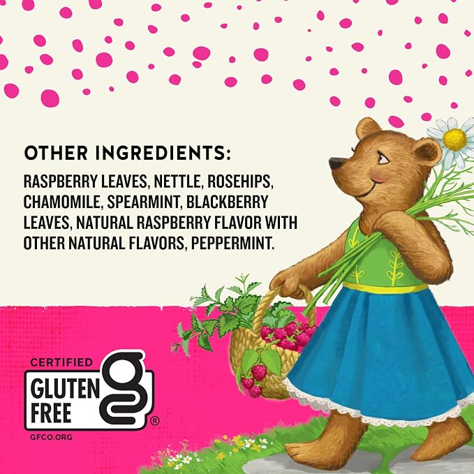Celestial Seasonings SheWell Raspberry Leaf Wellness Tea, Caffeine Free, 16 Tea Bags Box (Pack of 2)