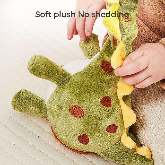 TUMAMA Dinosaur Dancing Interactive Baby Toy, Mimicking Twisted Electronic Soft Plush Toy with Talking Recording Repeat Talking, Talking Dinosaur Toys for Kids Over 3 Years Old