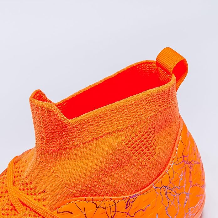 Boys Girls Soccer Cleats High-top Training Football Cleats Kids Ankle-high Soccer Shoes Lightweight Outdoor Futsal