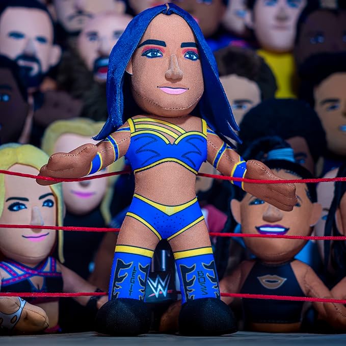 Bleacher Creatures WWE Diva Sasha Banks 10" Plush Figure- A Wrestling Diva for Play or Display