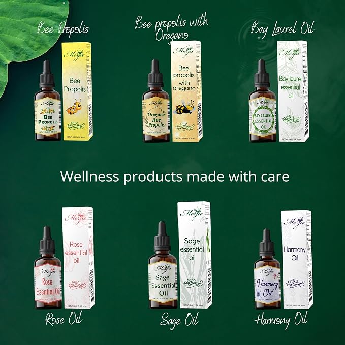 Merja Bay Laurel Essential Oil, Natural, 0.68 fl oz, for Face Hair Body and Aromatherapy, Pack of 1