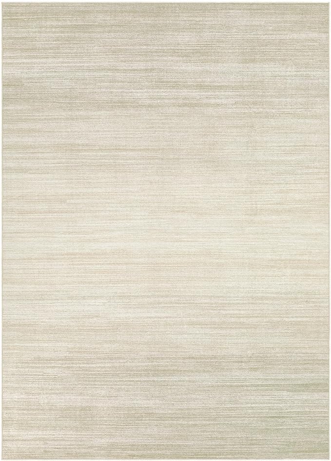 UERMEI 7x9 Washable Area Rug - Neutral Modern Abstract Living Room Rugs, Non-Slip Soft Large Indoor Floor Carpet for Bedroom Home Office & Under Dining Table Decor, Brown/Beige
