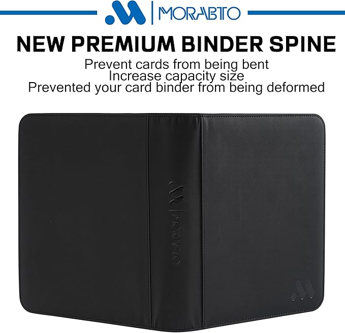 Top Loader Binder, Holds 128 Top Loaders,4 Pocket Top Loader Binders for 3" x 4" Rigid Cards,Card Album Folder for Hard Plastic Top Loaders