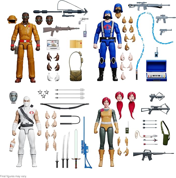 Super7 ULTIMATES! G.I. Joe Scarlett - 7" G.I. Joe Action Figure with Accessories Classic Cartoon Collectibles and Retro Toys