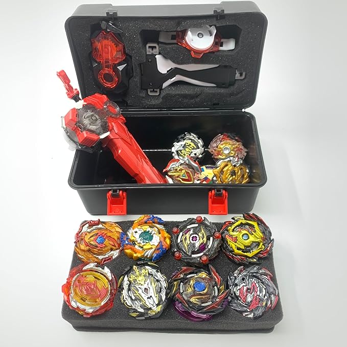 Battling Spinning Tops, Battle Gyro Top Set, Burst Battling Stadium, Two Way Launchers Grip Starter
