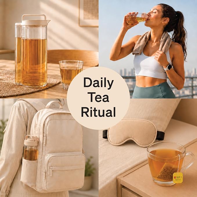 Damtuh Korean Roasted Barley Tea Bags, Caffeine-Free, 50 Count | 50 Tea Bags | Boricha | Mugicha | All Natural | Sugar-Free | Vegan | Hot or Iced | Toasted, Nutty Flavor