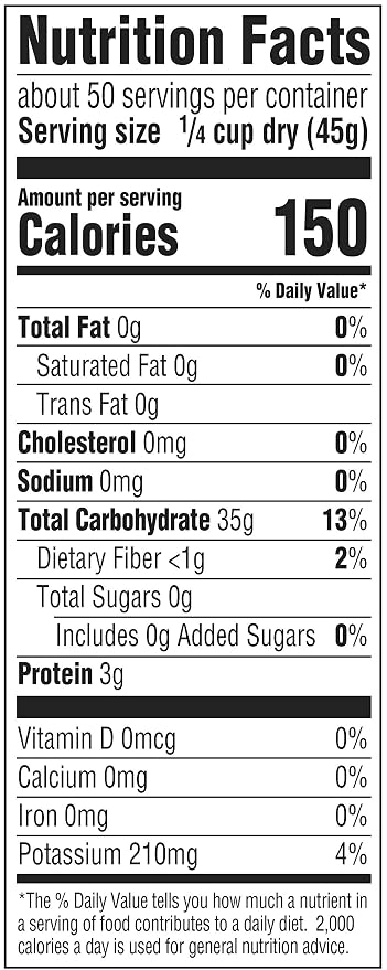 Amazon Grocery, Jasmine Long Grain Rice, 5 Lb (Pack of 4)
