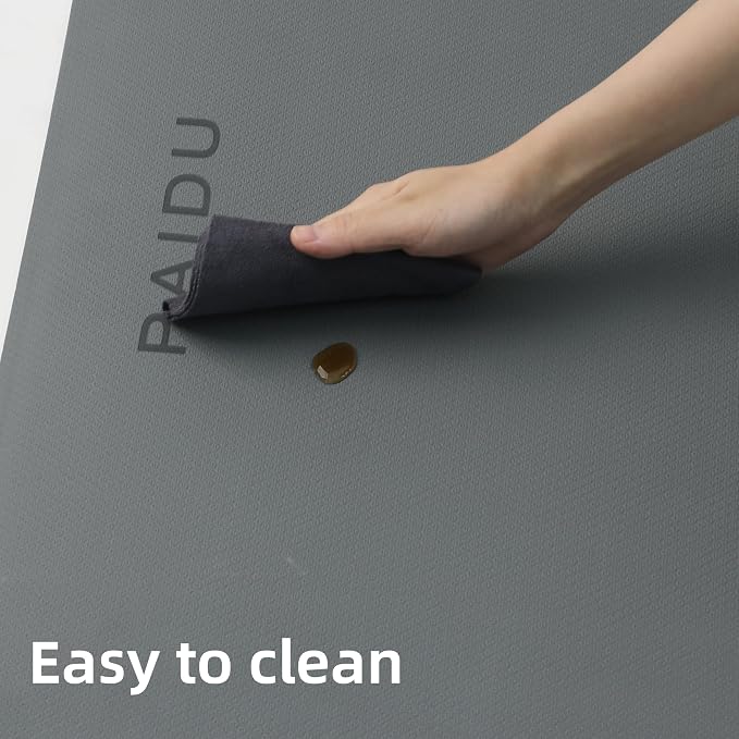 PAIDU Yoga Mat Non Slip Anti-tear,extra thick-2/5 inch(10MM)High Resiliency Professional POE Yoga Mats for Women Men Kids,72"x24"inch,Workout, Yoga, Pilates and Floor Exercise, with Carrier Strap