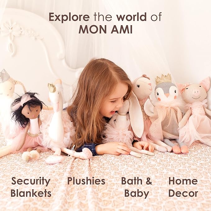 MON AMI Clementine The Cowgirl Doll – 15”, Soft & Elegant Plush Stuffed Doll, Use as Toy or Room Decor, for Kids of All Ages