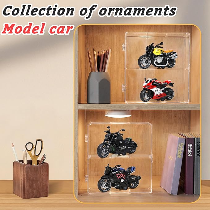 Motorcycle Toy for Metal Die-cast, Toy Motorcycle with Lights, Sounds & Automatic Drive for Boys & Girls Aged 3-12(Red)