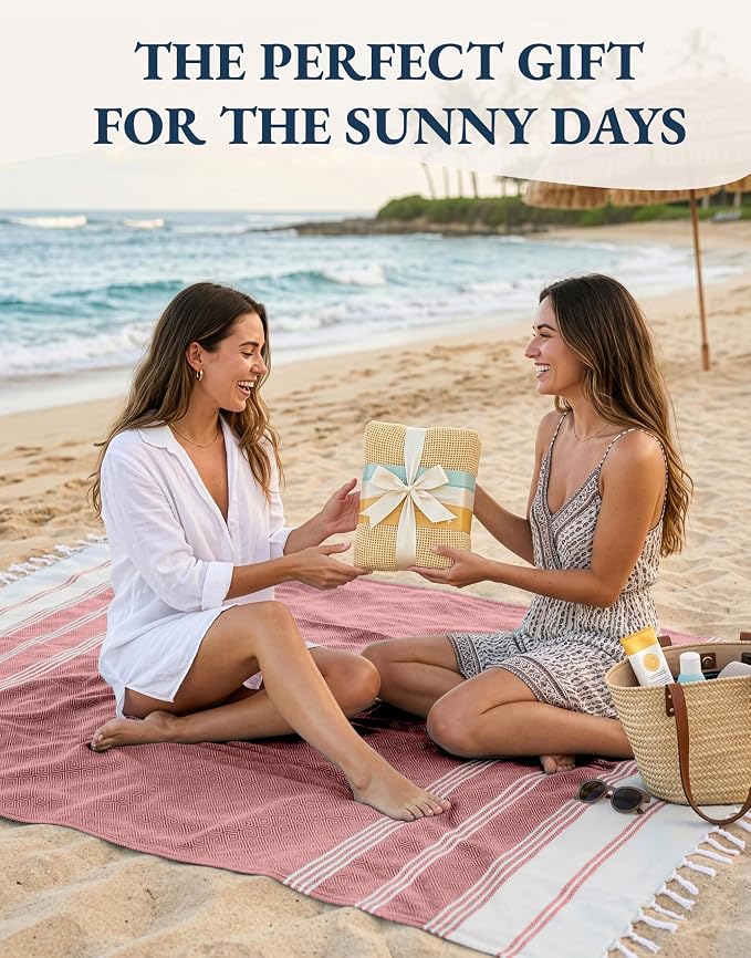 LANE LINEN Beach Towels 12 Pack, Bulk Beach Towels Oversized, Pool Towels for Adults, Pre-Washed, Sand Free Beach Towel, Fast Drying Beach Towel, 39"x71" - Beach Party