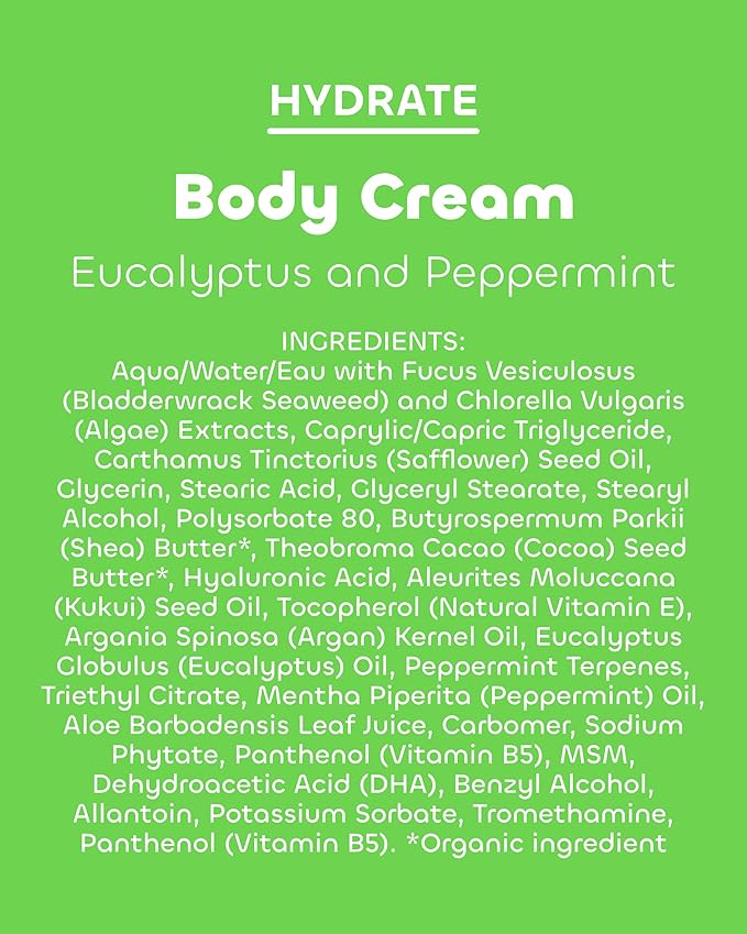 The Seaweed Bath Co. Body Cream, Eucalyptus & Peppermint