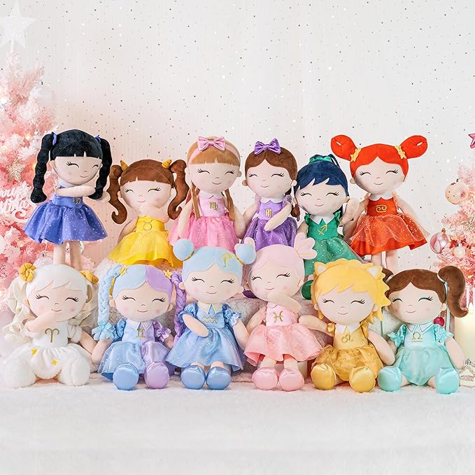 Baby Girl Gifts Plush Dolls Constellations Zodiac Doll Birthday Gift 17 inches Capricorni