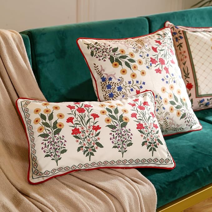 Designer Vintage Velvet Throw Pillow Cover,Set of 3-Bertina ABC | Pillow Cover,Concealed Zipper Design,Dragonfly Pattern,Sofas,Bedroom,Living Room,Lounge Chairs,All Season Home Decor