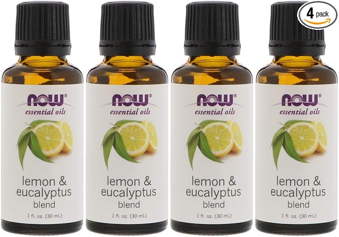 Now Foods Lemon & Eucalyptus Blend Oil - 1 oz. 4 Pack