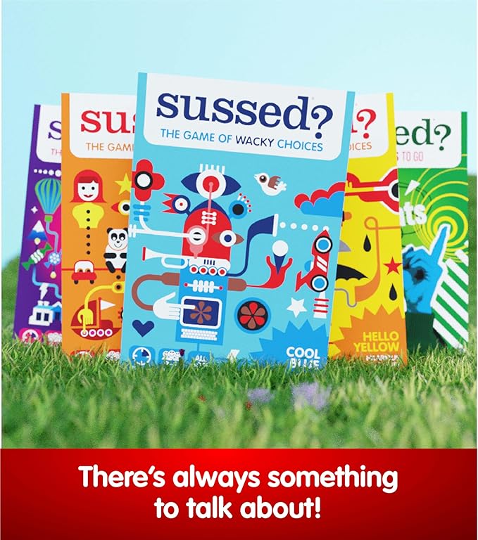 SUSSED Wacky ‘What Would You Do’ Card Game - Fun Boo Basket Stuffer for Girls, Boys & Kids - Builds Social Skills & Confidence - Purple Pack: Dragons, Space & Magic