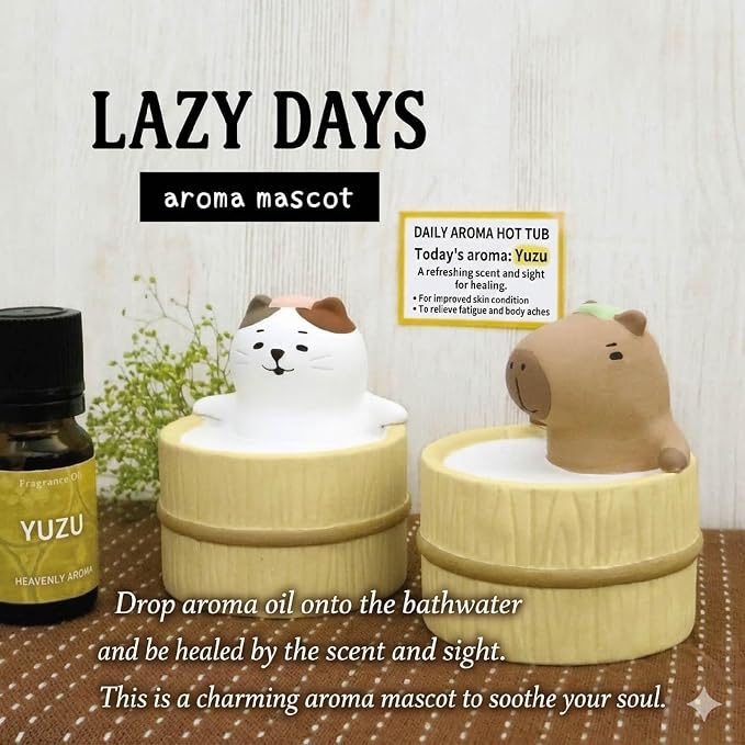 Passive Stone Diffuser, Cute Animal Series Aromatherapy Oil Diffuser for Tabletop Decor (1, Leisurely Monkey)
