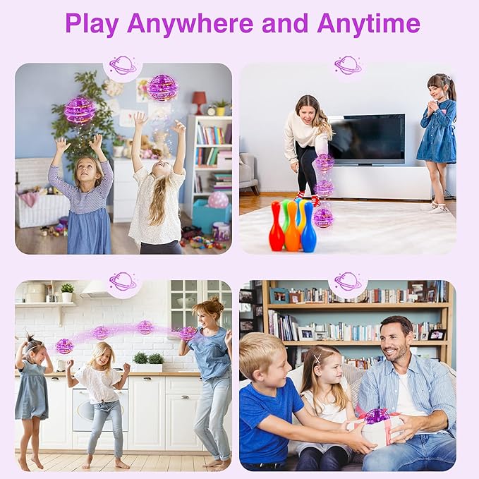 Flying Orb Ball, 2025 Upgraded Flying Toy, Hand Controlled Boomerang Hover Ball, Flying Spinner with Endless Tricks, Cool Toys Gifts for 6 7 8 9 10+ Year Old Boys Girls Teens Indoor Outdoor Toys