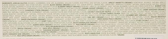 Tea Forte Single Steeps Loose Leaf Tea Sampler, Assorted Variety Tea Box, 15 Single Serve Pouches, Classic Tea