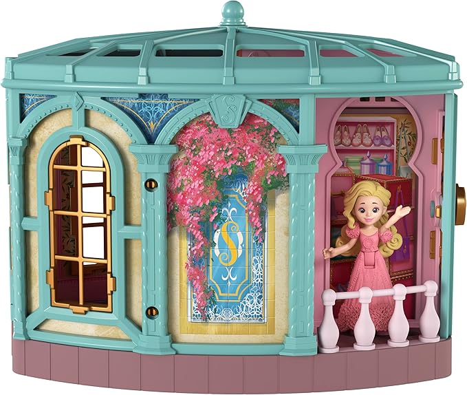 Mattel Universal Pictures’ Wicked So Popular Dorm Small Doll Playset with 3 Play Spaces & 9 Accessories, Inspired by the Movie