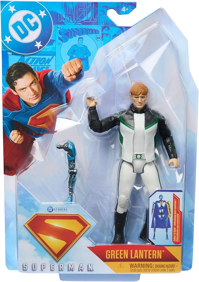 DC Comics, Superman, Green Lantern, 6-Inch Action Figure, Authentic Superman Movie Styling, Super Heroes Kids Toys for Boys and Girls Ages 4 and Up