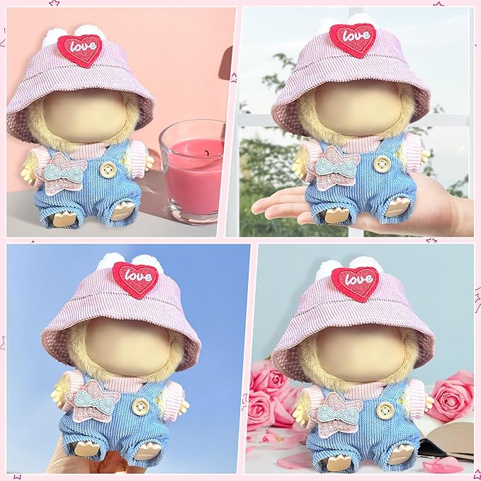 Clothes Fit for 17CM Doll, Fashion Doll Clothes Outfit Set Cute Theme Designer Toys Dress Accessories for Collector Fans Display (Star)