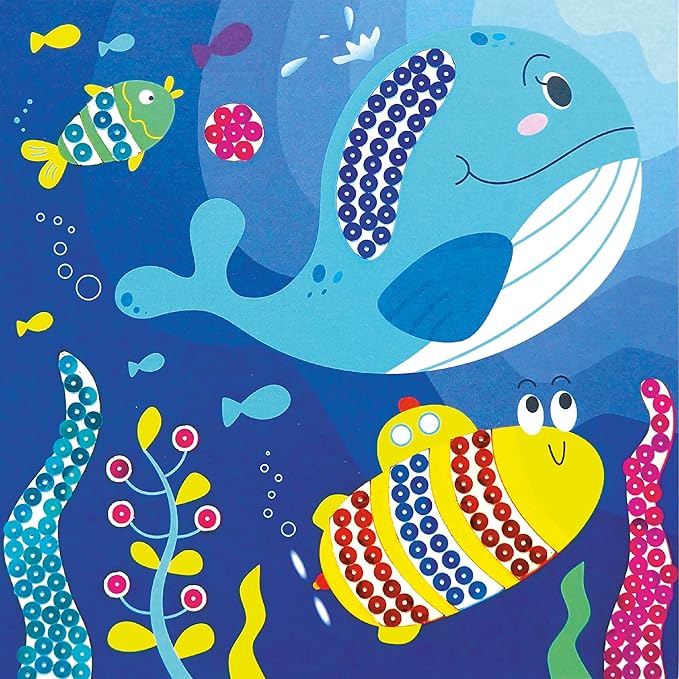 My Magic World DIY 3-in-1 Sparkle Art Set for Kids (12 Sparkly Creative Arts and Crafts Projects : Glitter/Sequin/Foil Art) Handcraft/Handmade/Creative Art