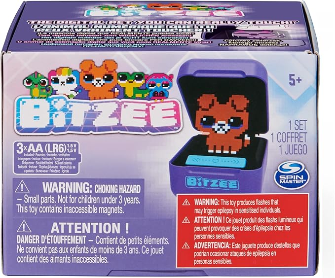 Interactive Toy Digital Pet with 15 Animals Inside, Virtual Electronic Pets React to Touch, Kids Toys for Girls and Boys