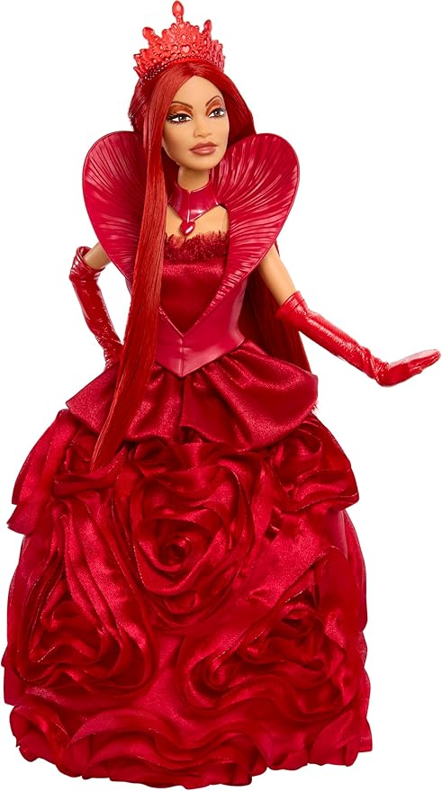 Mattel Disney Descendants: The Rise of Red – Queen of Hearts Fashion Doll with Movie-Inspired Royal Gown & Accessories, Includes Doll Stand