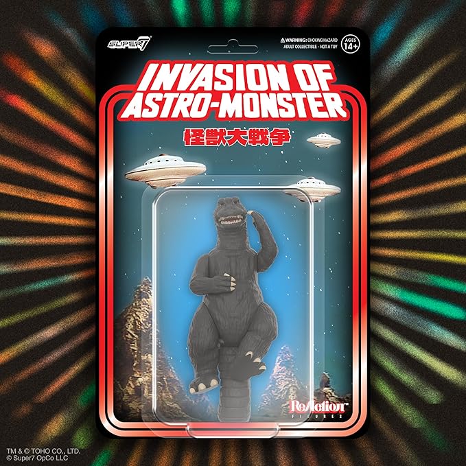 Super7 Toho Godzilla '65 (Victory Celebration) Reaction Figure - 3.75" Toho Godzilla Action Figure Classic Monster Movie Collectibles and Retro Toys