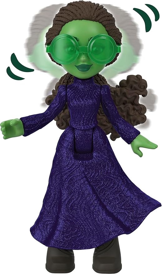 Mattel Universal Pictures’ Wicked Emerald City Dessert Cart Toy with Cart & Elphaba Small Doll & 7 Accessories, Inspired by The Movie