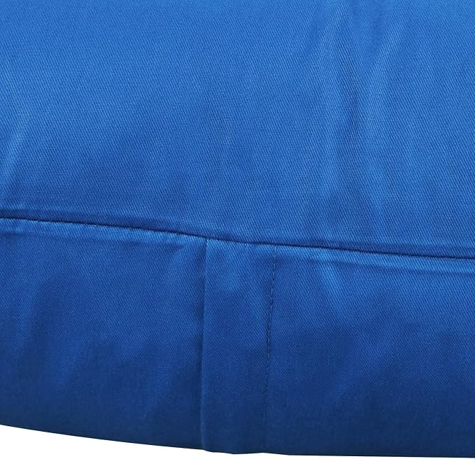 4-Pack 100% Cotton Comfortable Solid Decorative Throw Pillow Case,Thmyo Square Cushion Cover Pillowcase Sublimation Blank Pillow Covers DIY Throw Pillowcase for Sofa Bedroom(20x20 inch/ 50x50cm,Blue)