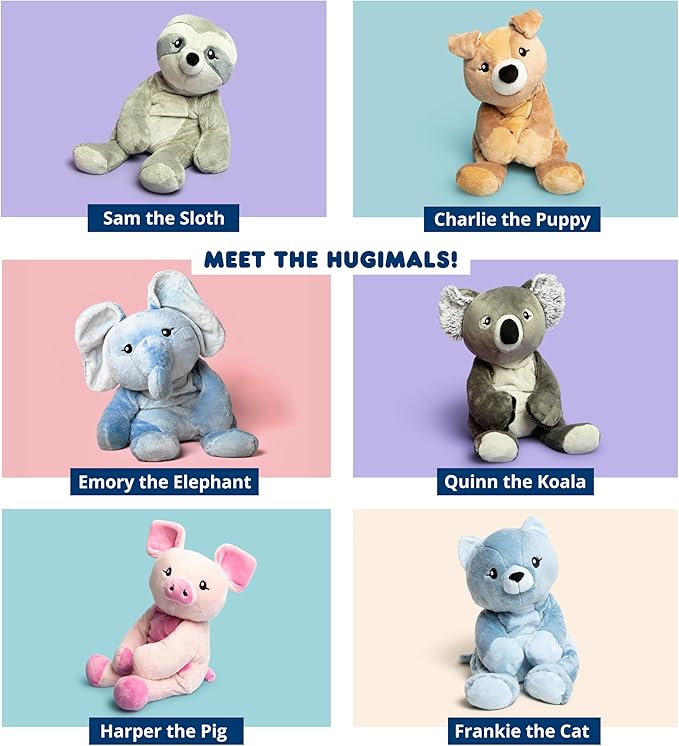 Harper The Pig 20 Inch 4.5 lb Heavy Cute Sensory Weighted Comfort Plush | Large Unscented Washable Self Care Calming Stuffed Animal for Kids, Teens and Adults