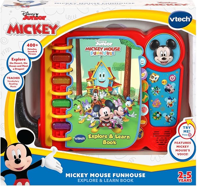VTech Disney Junior Mickey Mouse Funhouse Explore and Learn Book