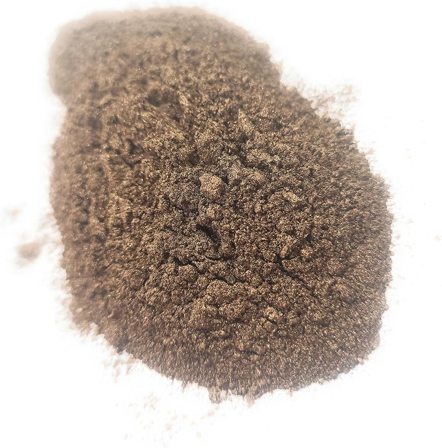 Pearl Mica Powder Pigment Dye - 500 grams (1.1 lbs) - Best Bulk Price for Fine Arts, Crafting, Painting, Bath bomb Soap Candle Slime Jewelry Making, Epoxy Resin, Woodworking (Brown BR01)