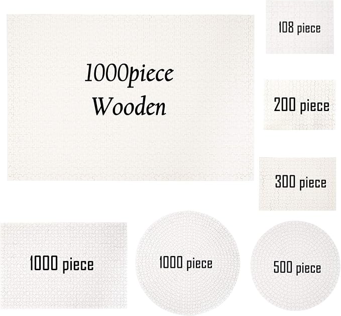 Custom Puzzle from Photo Custom Jigsaw Puzzle Unique Birthday Present Suitable for Children Family and Friends Personalized Puzzle-Multi Size (1000piece-Wooden)