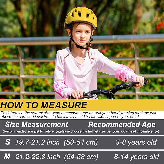 Kids Bike Helmet,2 Sizes Adjustable for Youth Child Boys & Girls Ages 3-5-8-14,Ventilation and Multi-Sport for Bicycle Skate