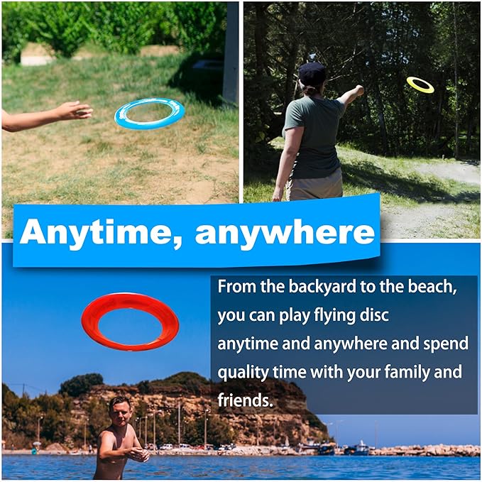 Senston Flying Disc Easily Catch and Throw Sports Disc 9.5 Inch Flying Discs for All Levels
