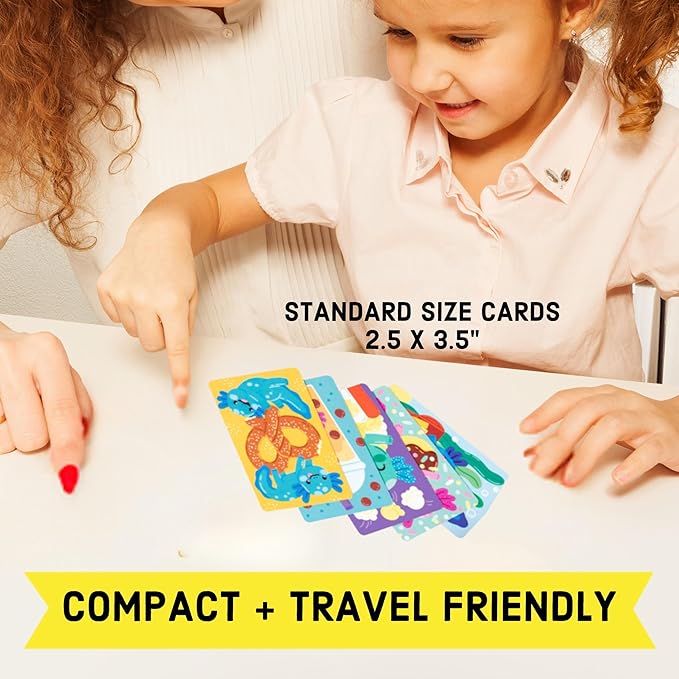 Mudpuppy Eatz-a-lotl! โ Axolotl Version of Classic Kids Snap Card Game with Cute Illustrations of Axolotls for Children Ages 4 and Up, 2-4 Players