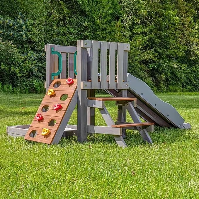 2 Pack 10'' Playground Accessories Handles Green, Outdoor Playset Grab Handles, Swing Set Hardware Kit Handles, Kids Grab Bar for Playhouse,Treehouse, Jungle Gym