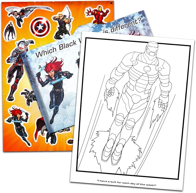 Marvel Avengers Ultimate Activity Set ~ Superhero Portfolio with Coloring Books, Stickers, Games, Puzzles, Drawing and More (Avengers Activities for Boys, Girls, Kids)