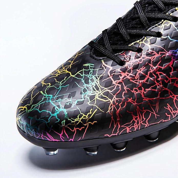 Boys Girls Soccer Cleats High-top Training Football Cleats Kids Ankle-high Soccer Shoes Lightweight Outdoor Futsal